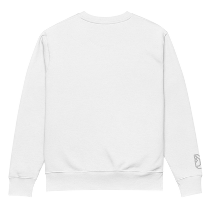 "... je bila moja kraljica" Premium Unisex Eco Cotton Sweatshirt