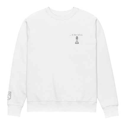 "... je bila moja kraljica" Premium Unisex Eco Cotton Sweatshirt