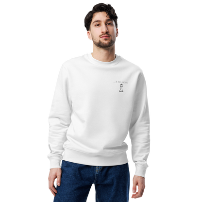 "... je bila moja kraljica" Premium Unisex Eco Cotton Sweatshirt