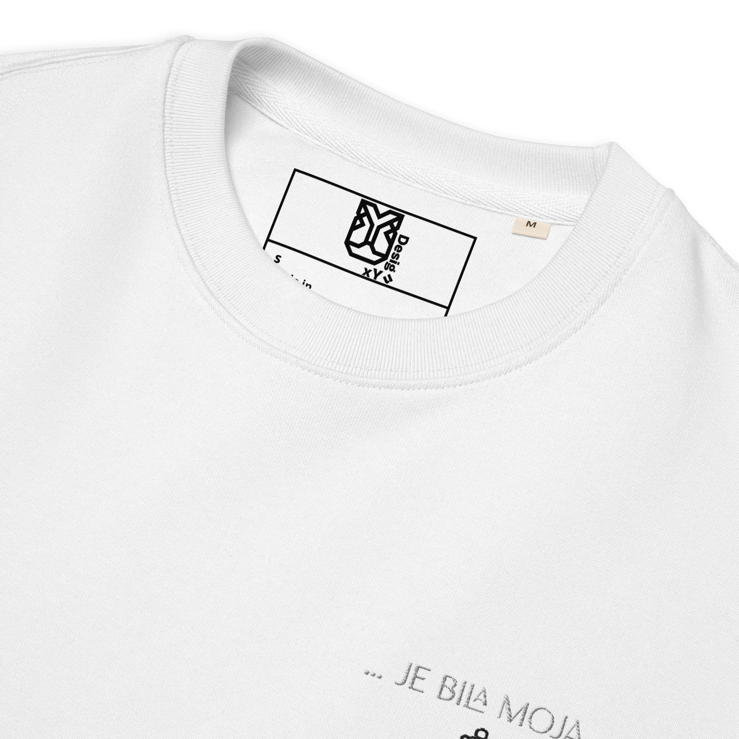 "... je bila moja kraljica" Premium Unisex Eco Cotton Sweatshirt