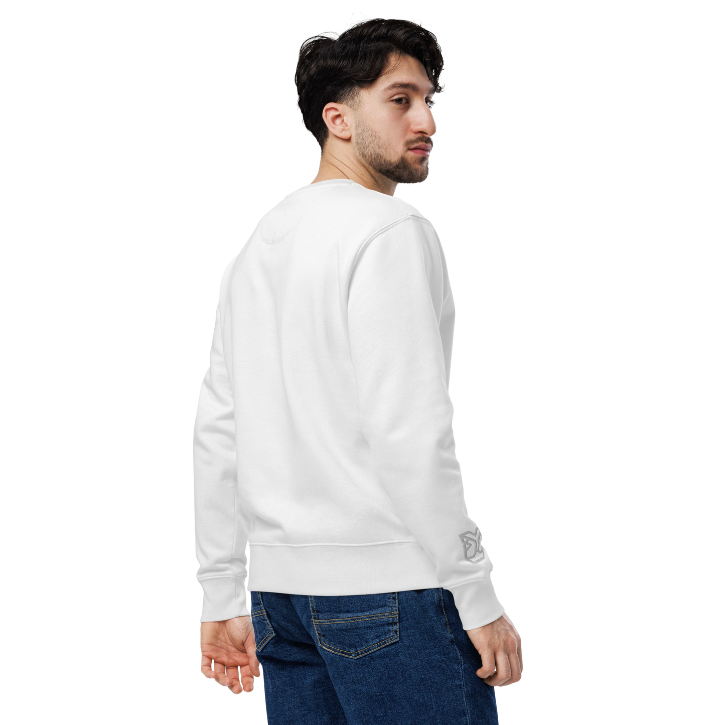 "... je bila moja kraljica" Premium Unisex Eco Cotton Sweatshirt